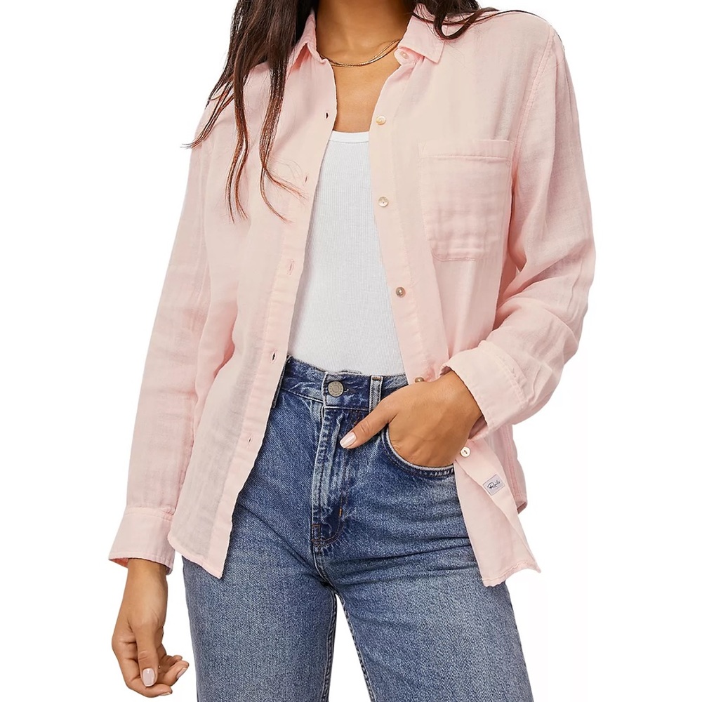 Rails Ellis Gauze Long Sleeve Button Down